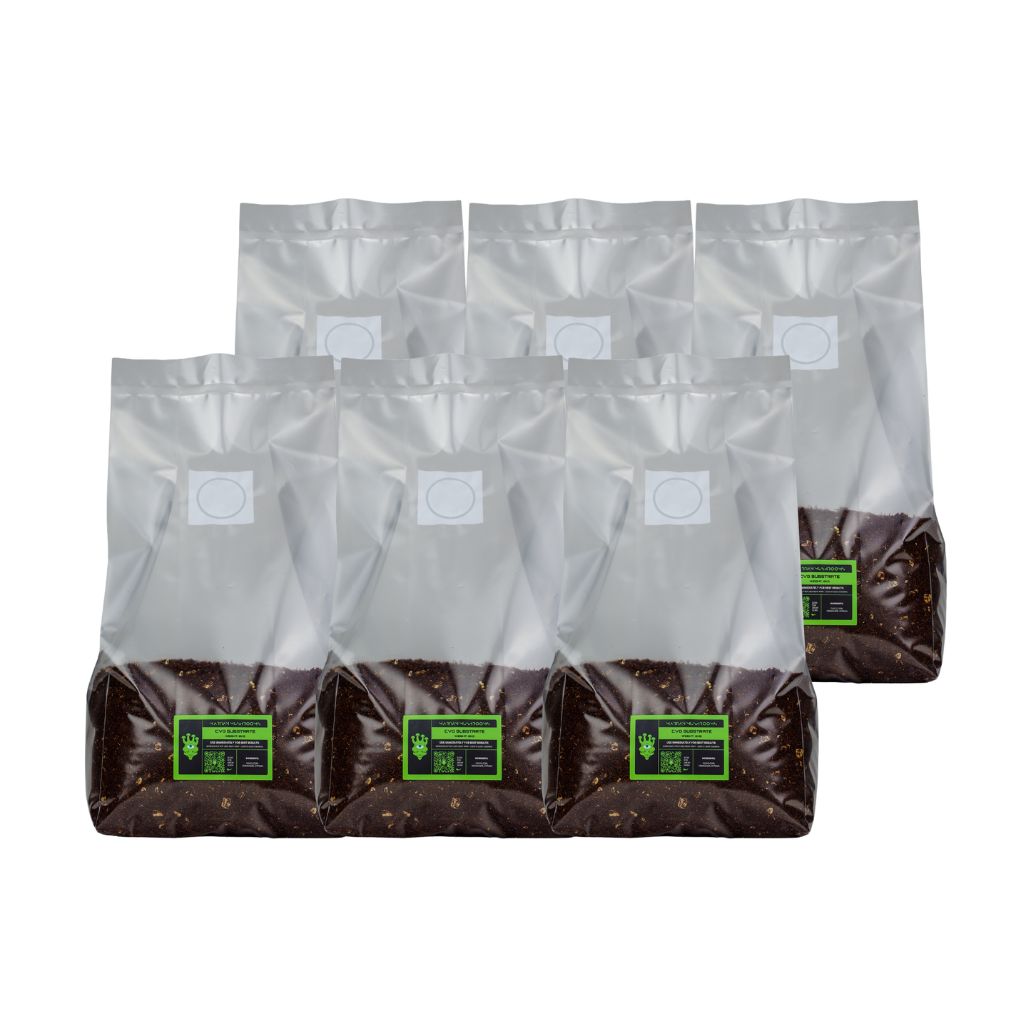Sterilised CVG Mushroom Substrate Bag