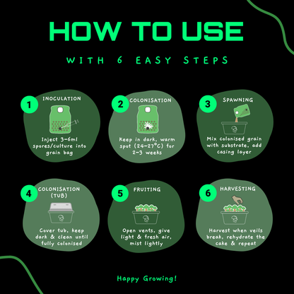 Sterilised CVG Mushroom Substrate Bag