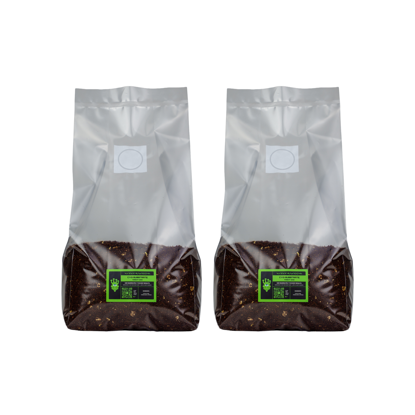Sterilised CVG Mushroom Substrate Bag