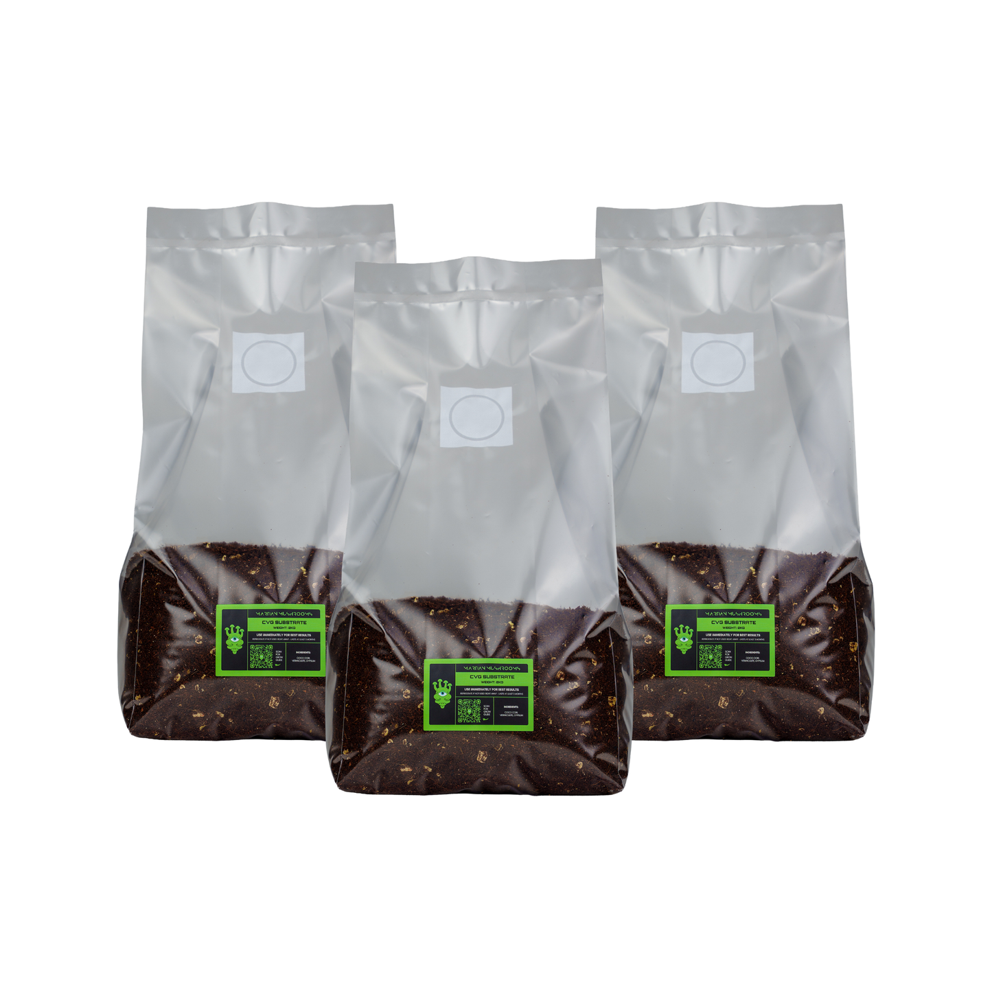 Sterilised CVG Mushroom Substrate Bag