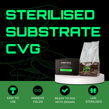 Sterilised CVG Mushroom Substrate Bag