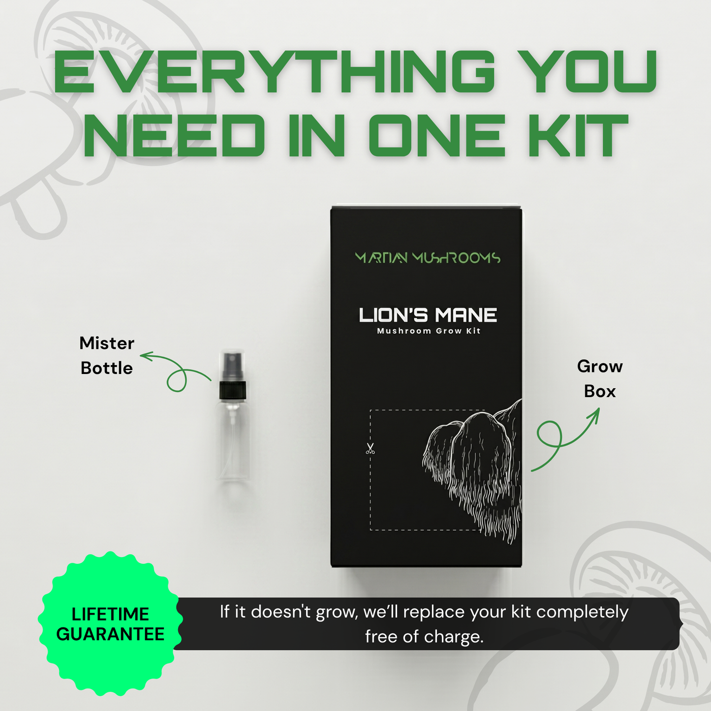 Lion's Mane Mushroom Grow Kit