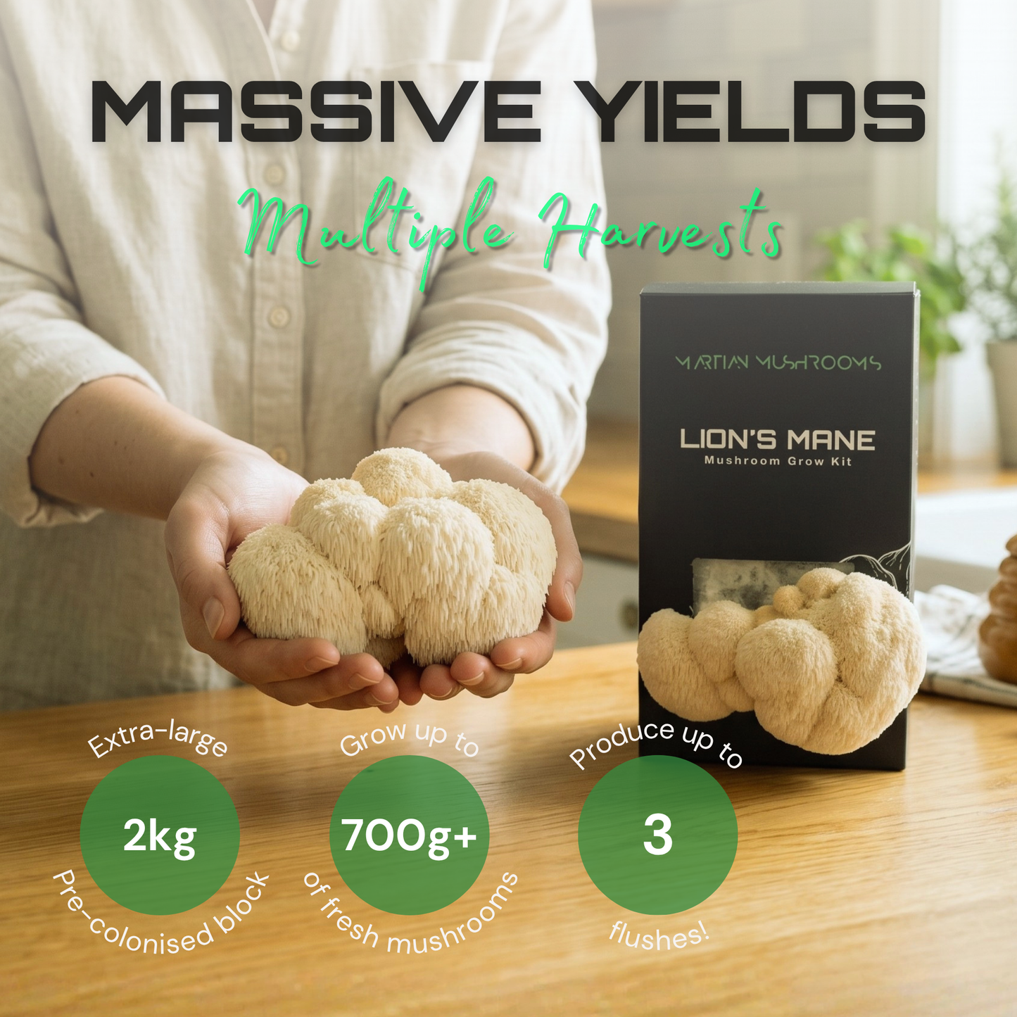 Lion's Mane Mushroom Grow Kit