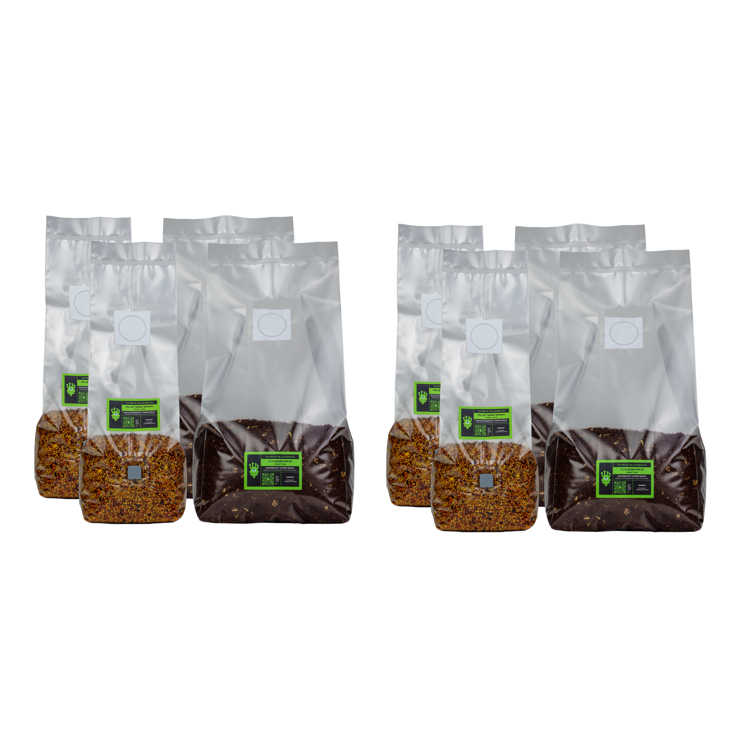 Millet Grain Spawn + CVG Bulk Substrate Bundle