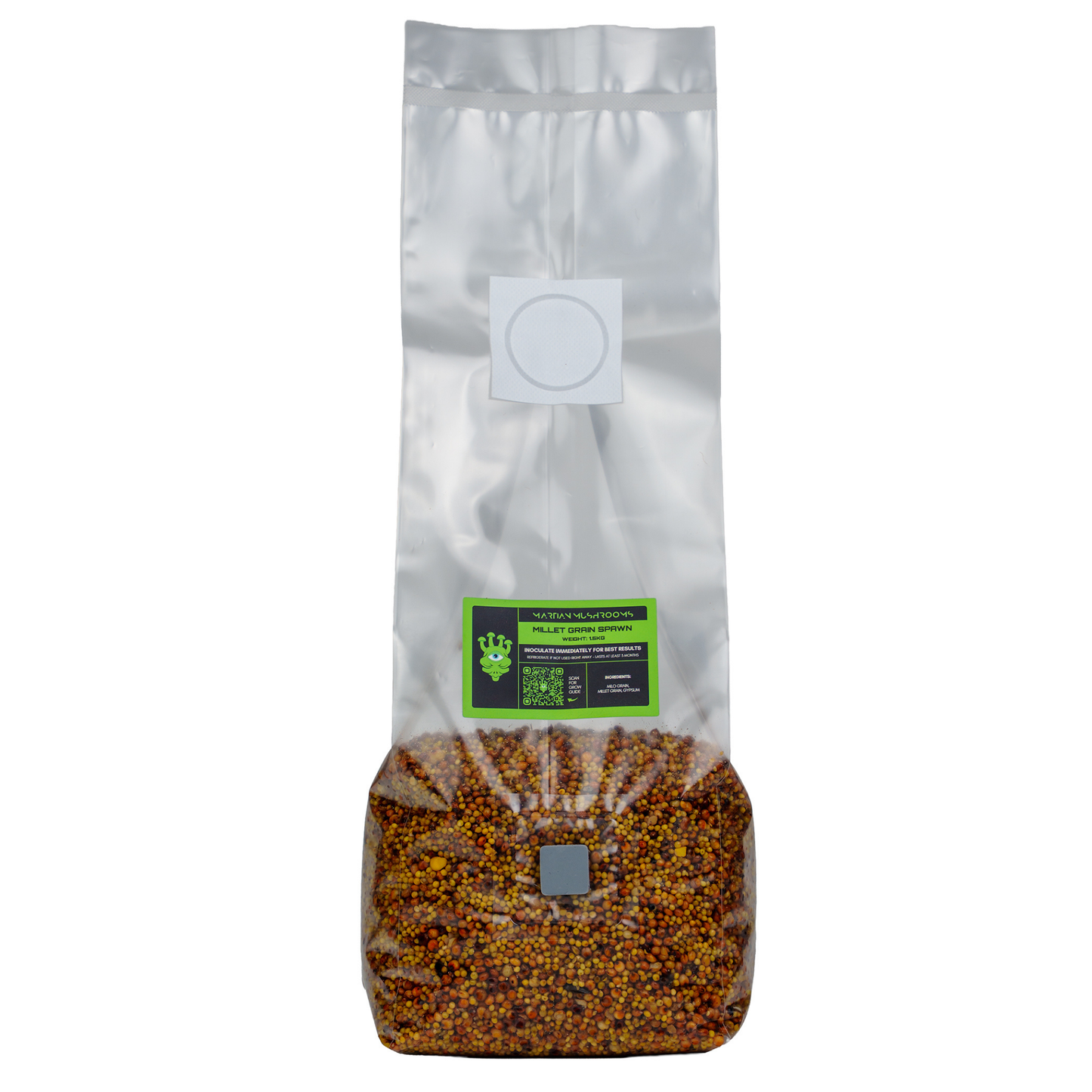 Sterilised Millet Mushroom Grain Spawn Bag