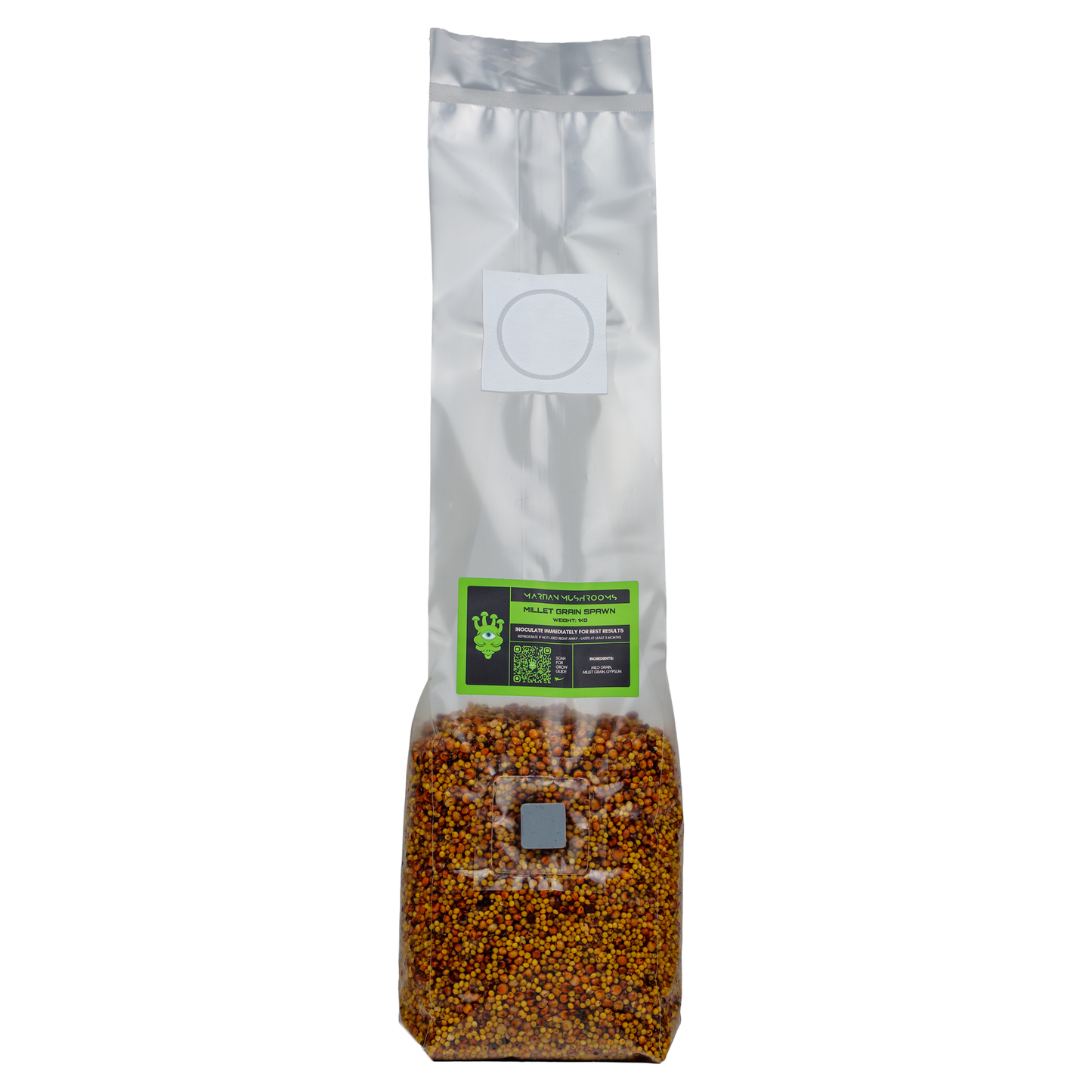 Sterilised Millet Mushroom Grain Spawn Bag