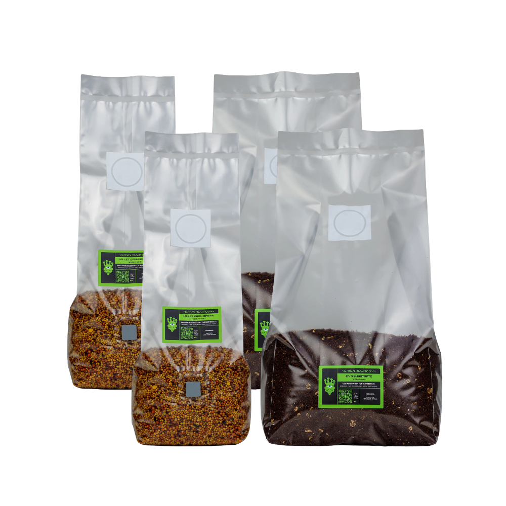 Millet Grain Spawn + CVG Bulk Substrate Bundle