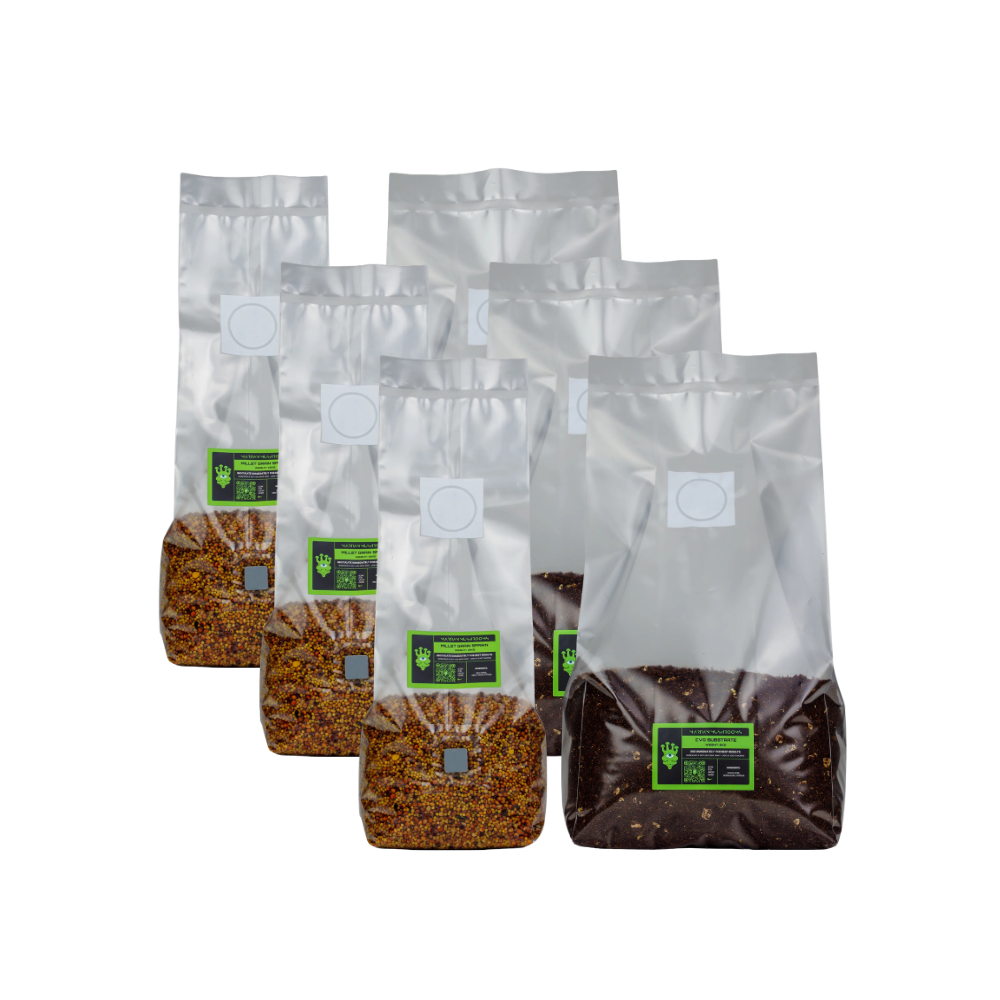 Millet Grain Spawn + CVG Bulk Substrate Bundle
