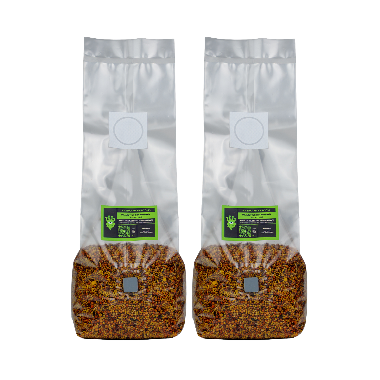 Sterilised Millet Mushroom Grain Spawn Bag