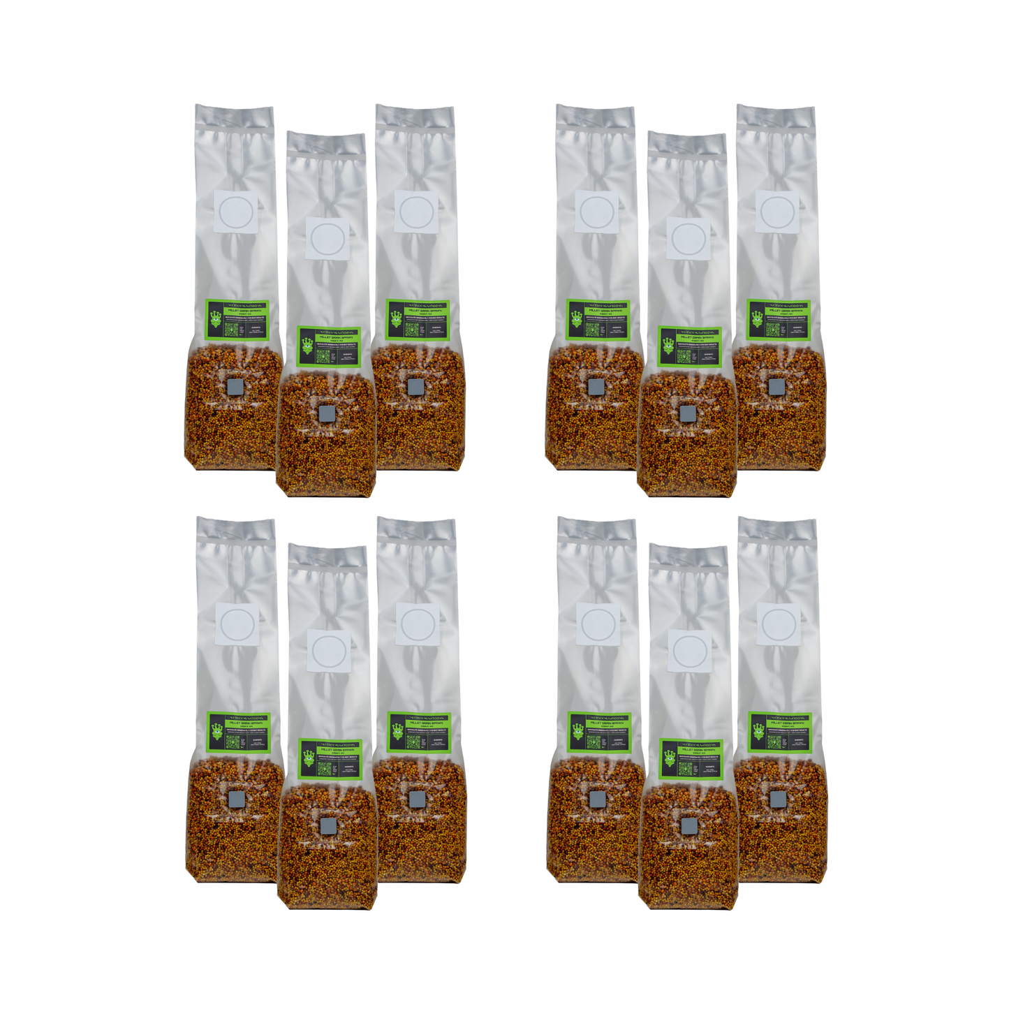 Sterilised Millet Mushroom Grain Spawn Bag