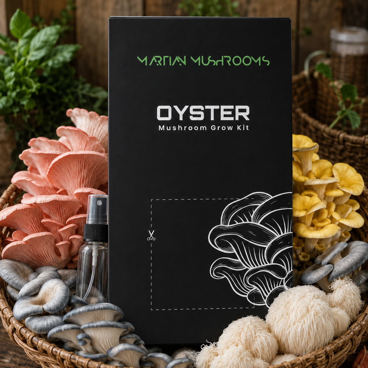 What is included in the mushroom grow kit